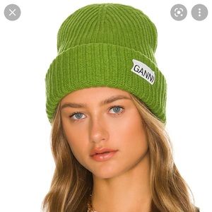 Ganni Beanie Flash Green